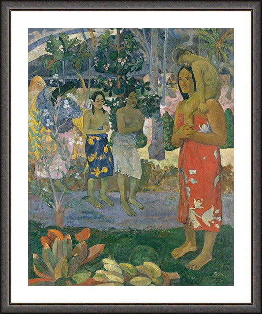 Wall Frame Espresso, Matted - Ia Orana Maria 'Hail Mary' in Tahitian by Museum Art - Trinity Stores