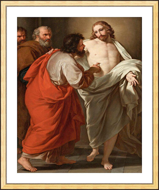 Wall Frame Gold, Matted - Incredulity of St. Thomas by Museum Art - Trinity Stores