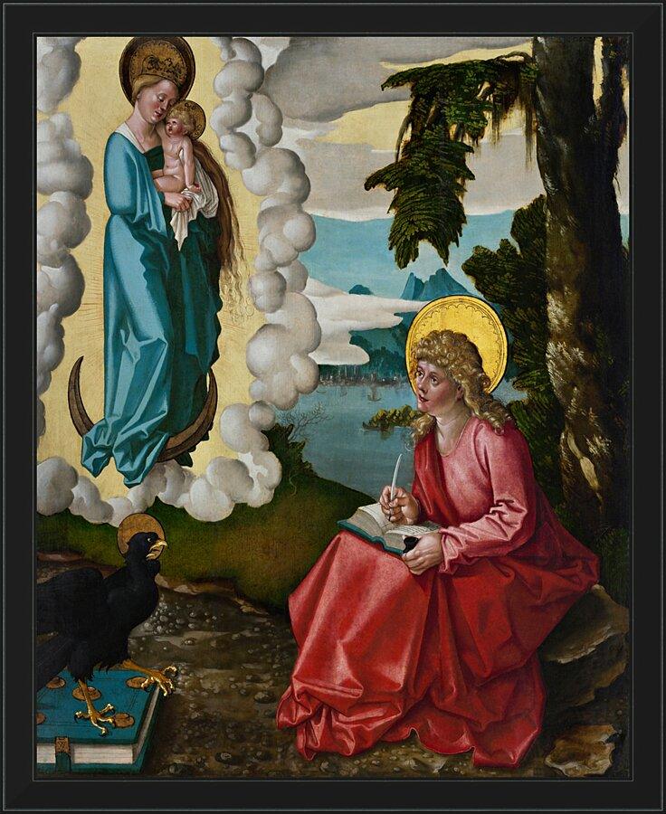 Wall Frame Black - St. John the Evangelist on Patmos by Museum Art - Trinity Stores