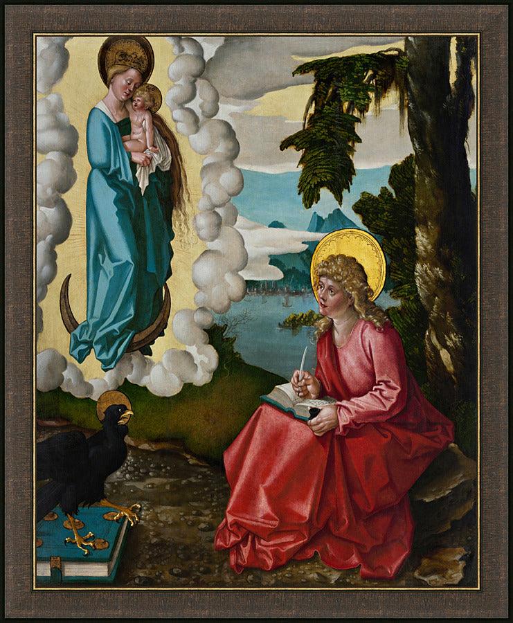 Wall Frame Espresso - St. John the Evangelist on Patmos by Museum Art - Trinity Stores