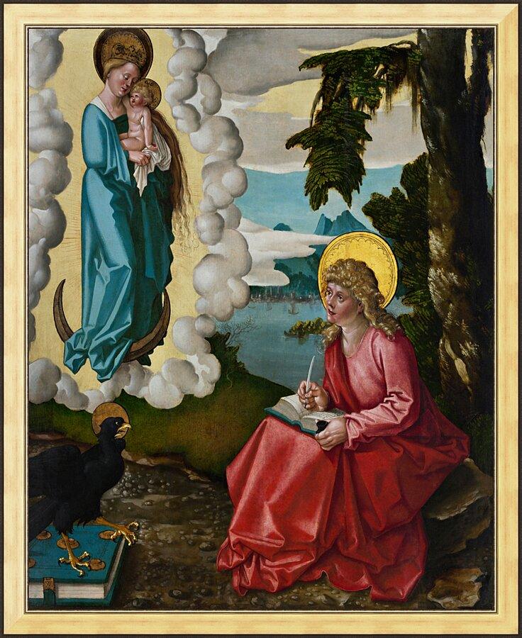 Wall Frame Gold - St. John the Evangelist on Patmos by Museum Art - Trinity Stores