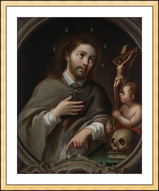 Wall Frame Gold, Matted - St. John Nepomuk by Museum Art - Trinity Stores