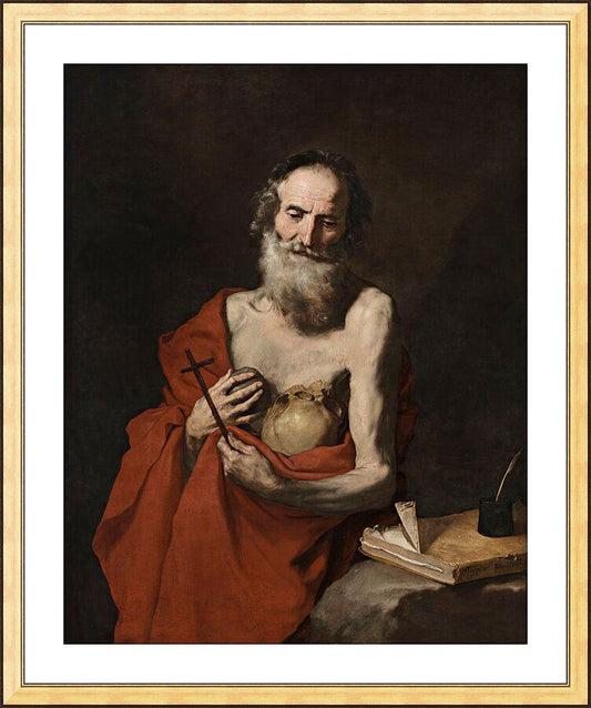 Wall Frame Gold, Matted - St. Jerome by Museum Art - Trinity Stores