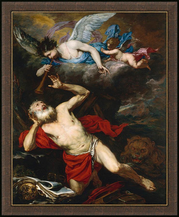 Wall Frame Espresso - St. Jerome in the Wilderness by Museum Art - Trinity Stores