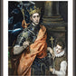 Wall Frame Espresso, Matted - St. Louis, King of France by Museum Art - Trinity Stores