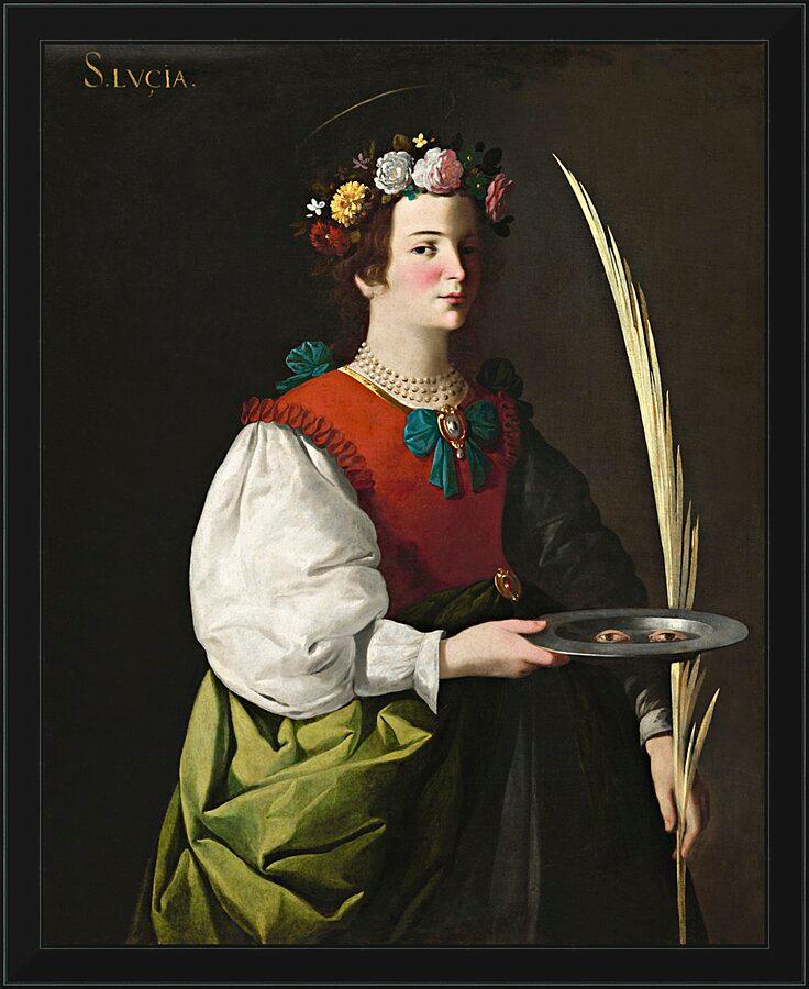Wall Frame Black - St. Lucy by Museum Art - Trinity Stores