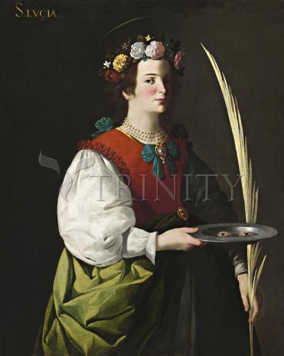 Wall Frame Gold, Matted - St. Lucy by Museum Art - Trinity Stores