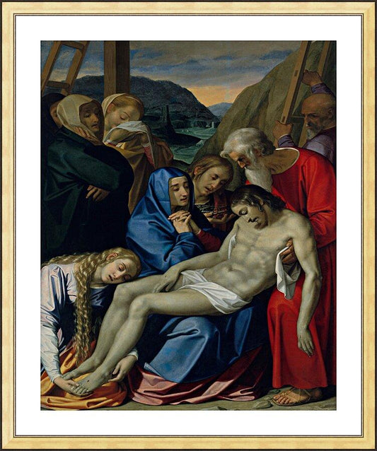 Wall Frame Gold, Matted - Lamentation by Museum Art