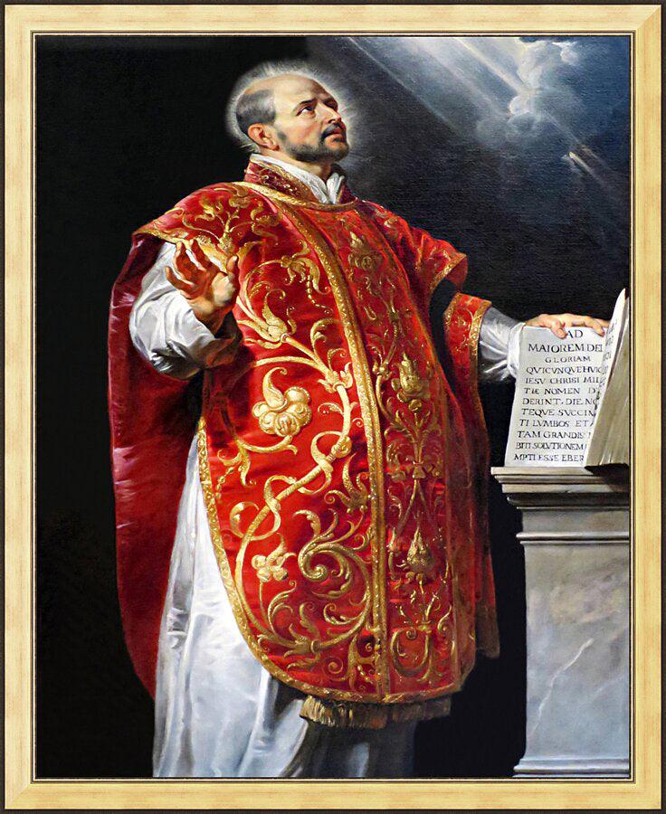 Wall Frame Gold - St. Ignatius of Loyola by Museum Art - Trinity Stores
