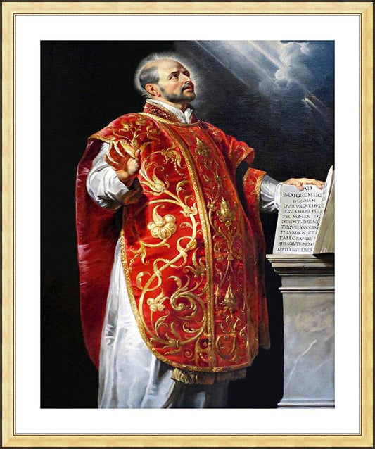 Wall Frame Gold, Matted - St. Ignatius of Loyola by Museum Art - Trinity Stores