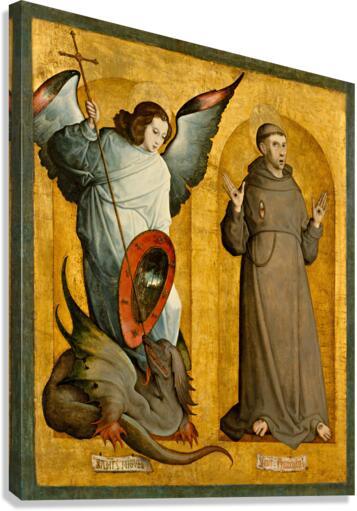 Canvas Print - Sts. Michael Archangel and Francis of Assisi by Museum Art - Trinity Stores