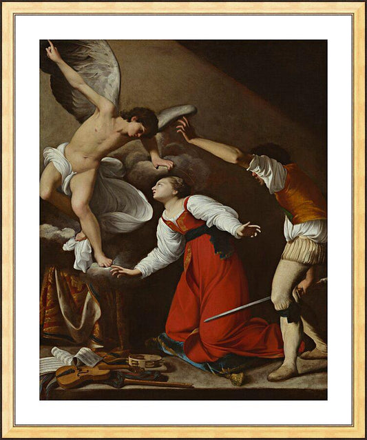 Wall Frame Gold, Matted - Martyrdom of St. Cecilia by Museum Art - Trinity Stores