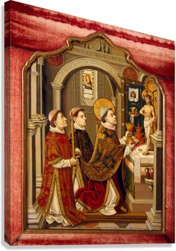 Canvas Print - Mass of St. Gregory the Great by Museum Art - Trinity Stores