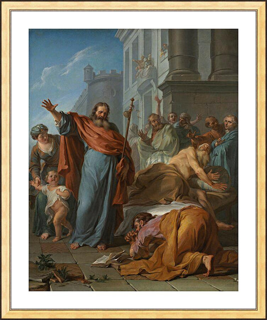 Wall Frame Gold, Matted - Miracles of St. James the Greater by Museum Art - Trinity Stores
