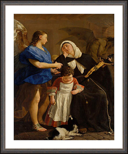 Wall Frame Espresso, Matted - St. Margaret of Cortona by Museum Art - Trinity Stores