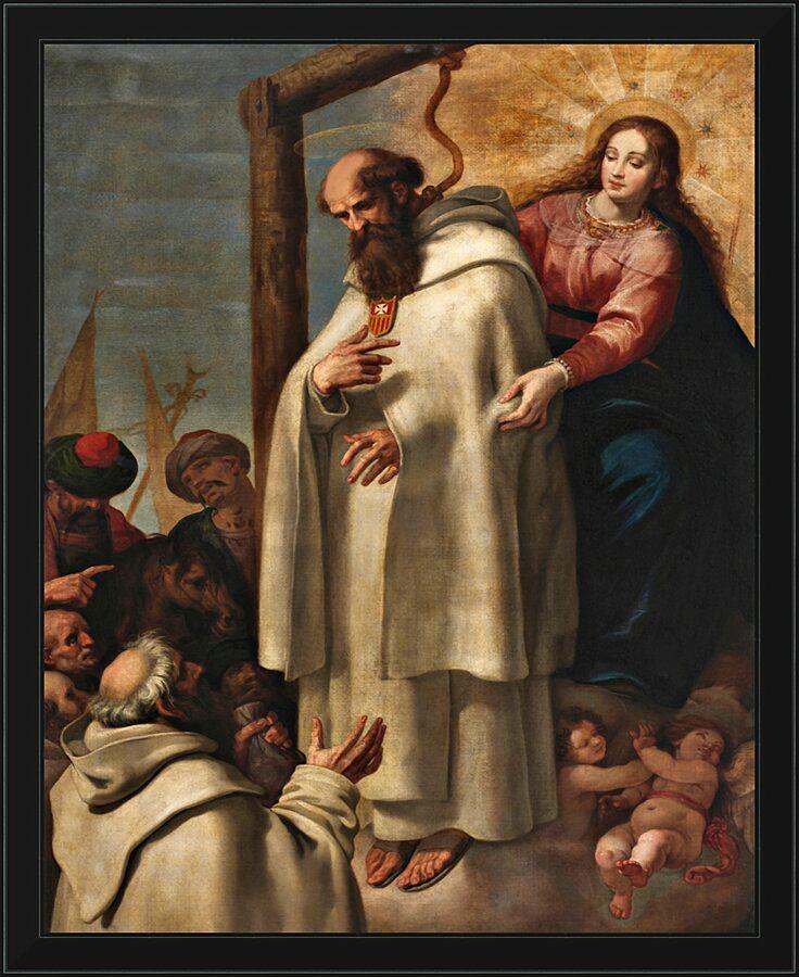 Wall Frame Black - Martyrdom of St. Peter Armengol by Museum Art - Trinity Stores
