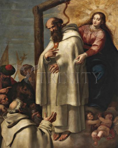 Wall Frame Black, Matted - Martyrdom of St. Peter Armengol by Museum Art - Trinity Stores