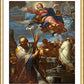 Wall Frame Gold, Matted - Assumption of Mary with Sts. Anne and Nicholas of Myra by Museum Art - Trinity Stores