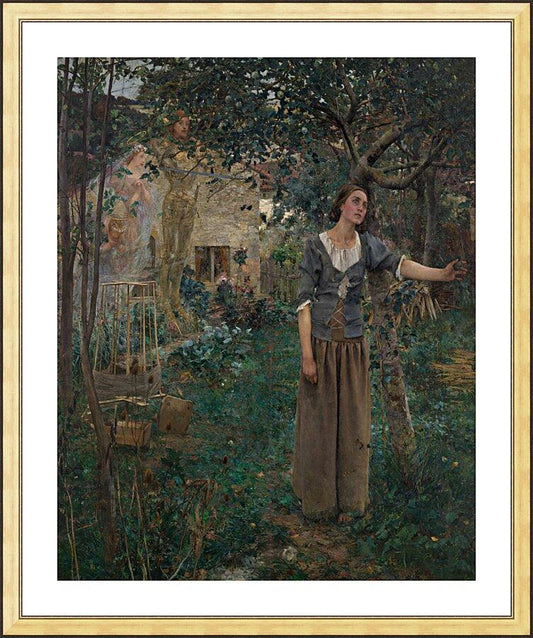 Wall Frame Gold, Matted - St. Joan of Arc by Museum Art - Trinity Stores