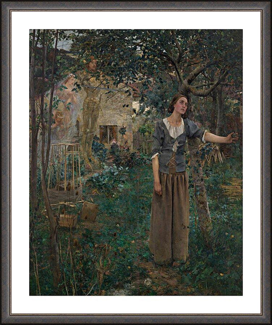 Wall Frame Espresso, Matted - St. Joan of Arc by Museum Art - Trinity Stores