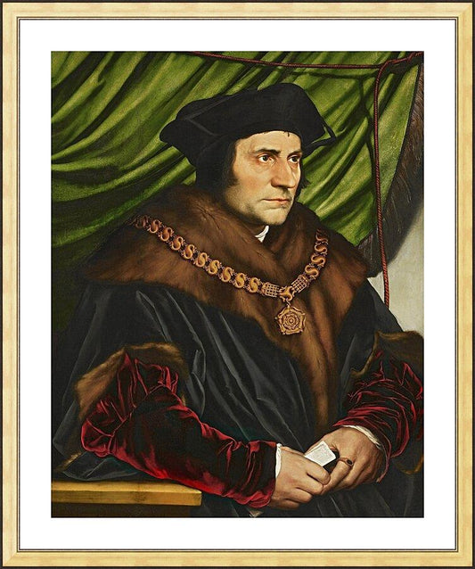 Wall Frame Gold, Matted - St. Thomas More by Museum Art - Trinity Stores