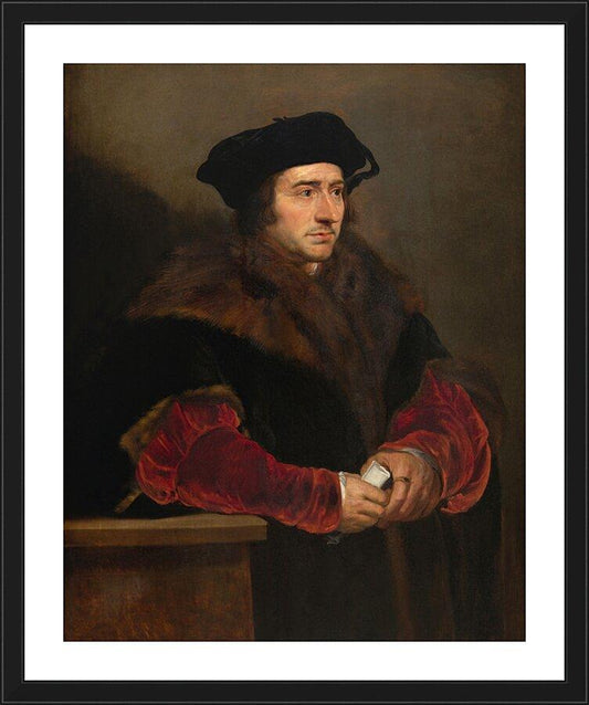 Wall Frame Black, Matted - St. Thomas More by Museum Art - Trinity Stores