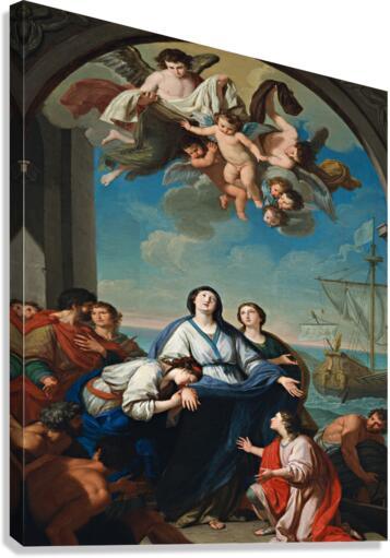 Canvas Print - Departure of Sts. Paula and Eustochium for the Holy Land by Museum Art - Trinity Stores