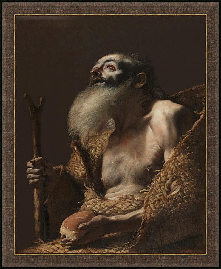 Wall Frame Espresso - St. Paul the Hermit by Museum Art - Trinity Stores