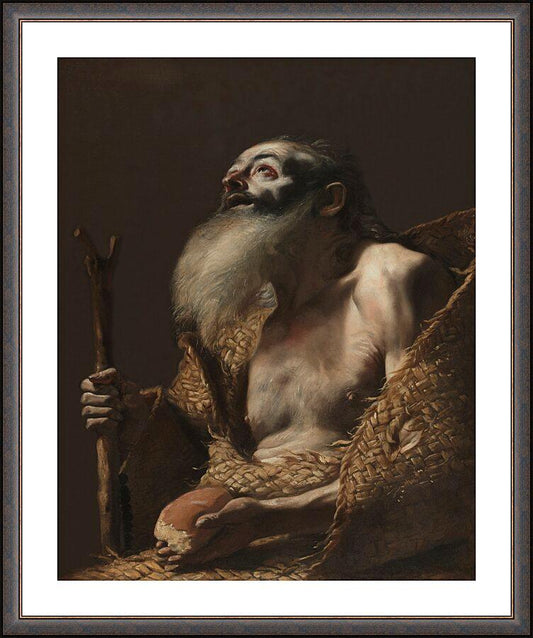 Wall Frame Espresso, Matted - St. Paul the Hermit by Museum Art - Trinity Stores