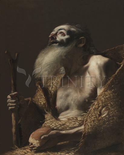 Wall Frame Espresso, Matted - St. Paul the Hermit by Museum Art - Trinity Stores