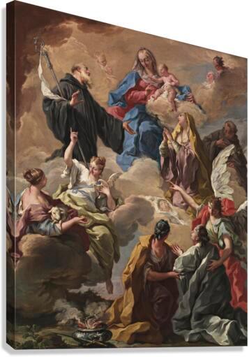 Canvas Print - Saints Presenting Devout Woman to Blessed Virgin Mary and Child by Museum Art - Trinity Stores