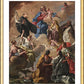 Wall Frame Gold, Matted - Saints Presenting Devout Woman to Blessed Virgin Mary and Child by Museum Art - Trinity Stores