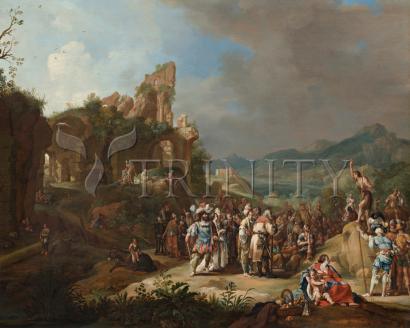 Metal Print - Preaching of St. John the Baptist by Museum Art - Trinity Stores