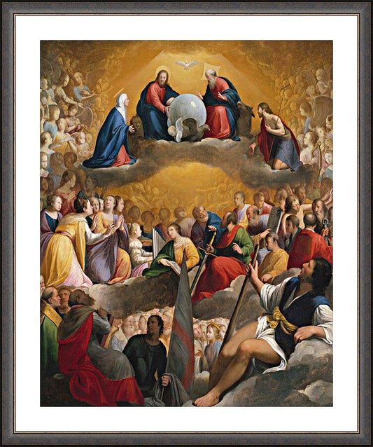 Wall Frame Espresso, Matted - Paradise by Museum Art - Trinity Stores