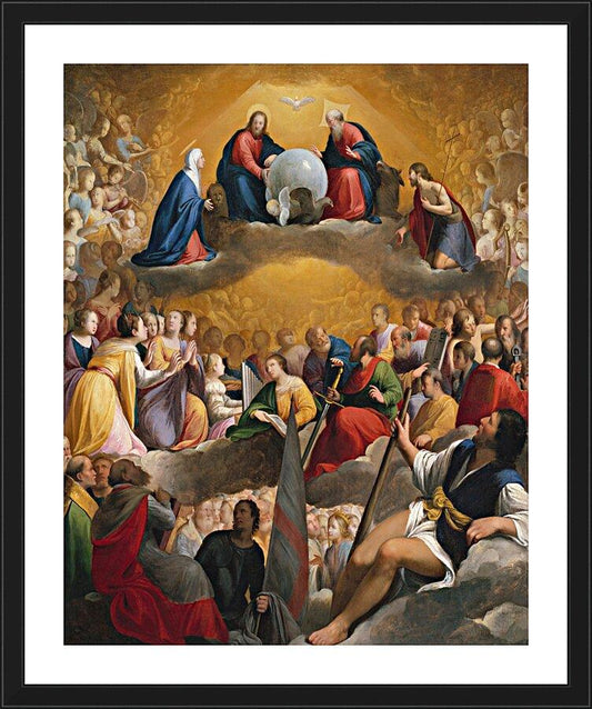 Wall Frame Black, Matted - Paradise by Museum Art - Trinity Stores