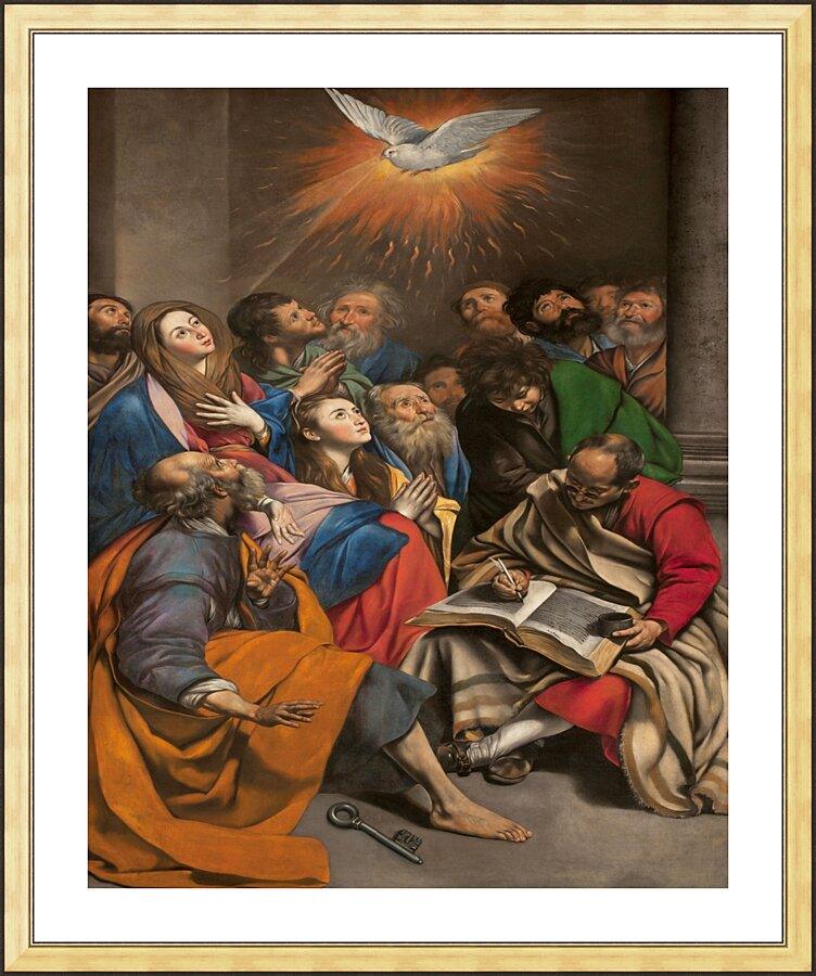 Wall Frame Gold, Matted - Pentecost by Museum Art - Trinity Stores