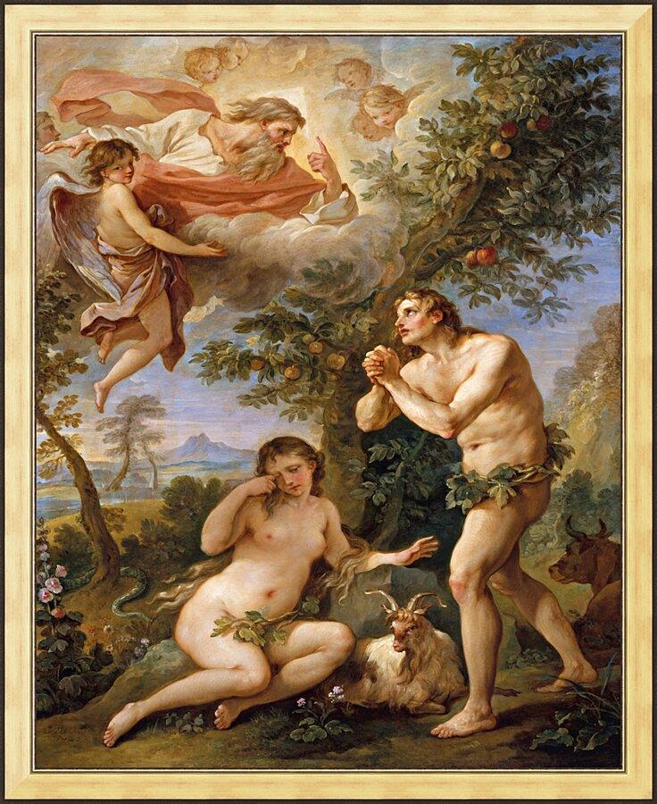 Wall Frame Gold - Rebuke of Adam and Eve by Museum Art - Trinity Stores