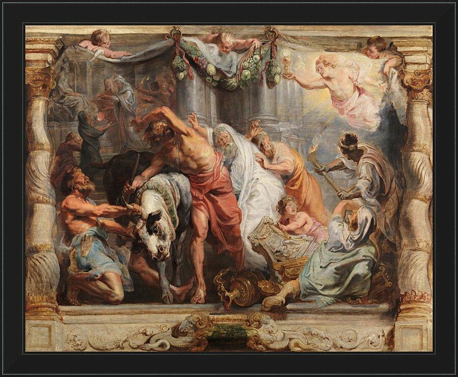 Wall Frame Black - Triumph of the Eucharist over Idolatry by Museum Art - Trinity Stores