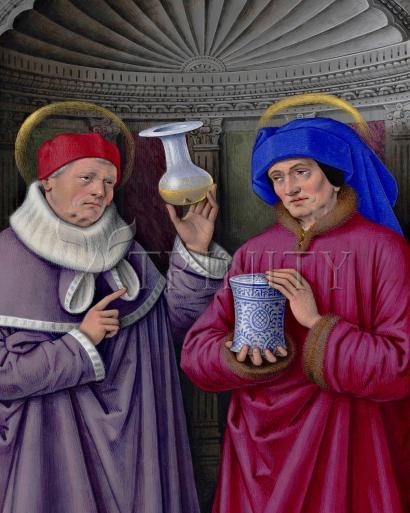 Acrylic Print - Sts. Cosmas and Damian by Museum Art - Trinity Stores