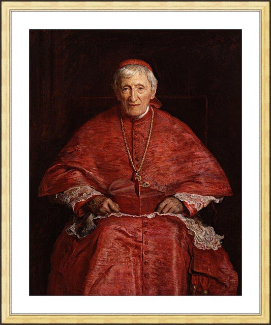 Wall Frame Gold, Matted - St. John Henry Newman by Museum Art - Trinity Stores