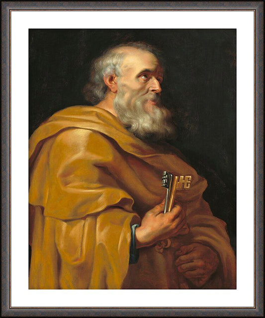 Wall Frame Espresso, Matted - St. Peter by Museum Art - Trinity Stores