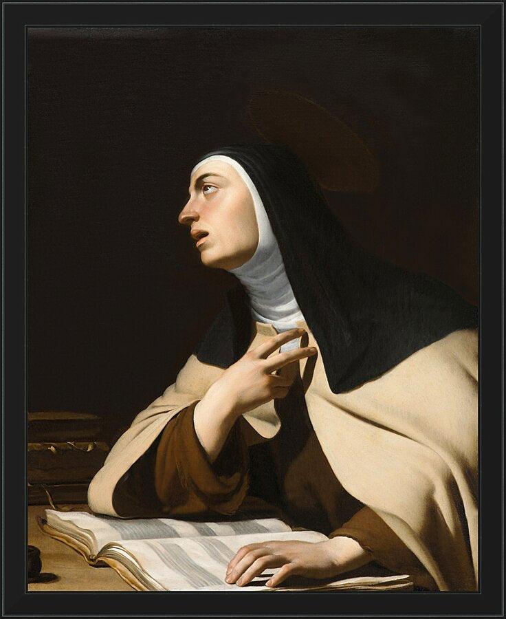 Wall Frame Black - St. Teresa of Avila by Museum Art - Trinity Stores