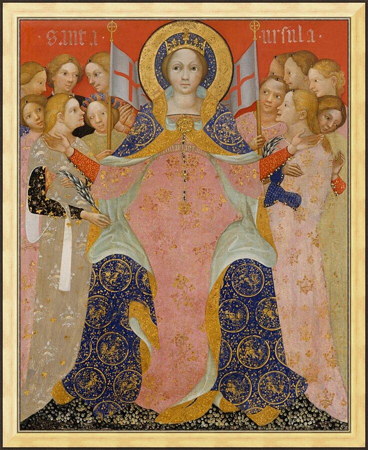 Wall Frame Gold - St. Ursula and Her Maidens by Museum Art - Trinity Stores