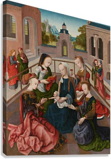 Canvas Print - Mary and Child with Four Holy Virgins by Museum Art - Trinity Stores