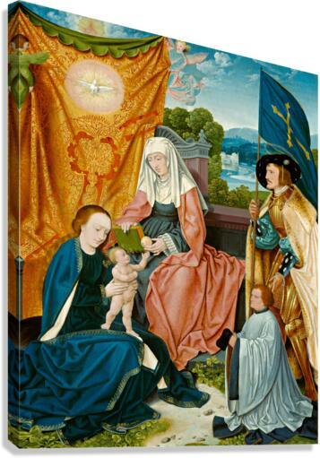 Canvas Print - Mary and Child with Sts. Anne, Gereon, and a Donor by Museum Art - Trinity Stores