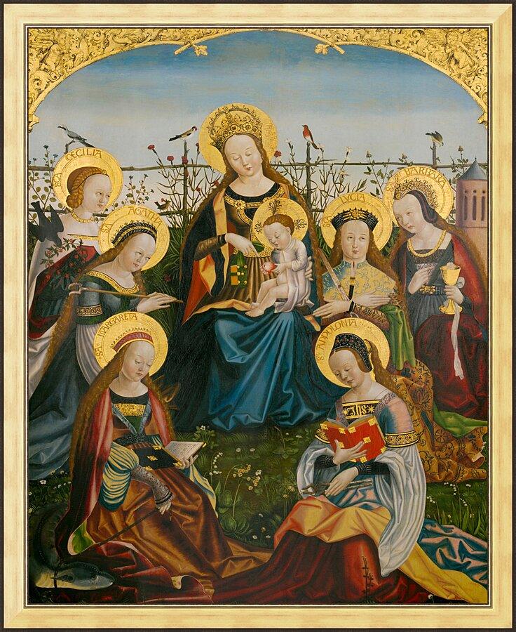 Wall Frame Gold - Mary and Child with Saints by Museum Art - Trinity Stores
