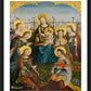 Wall Frame Black, Matted - Mary and Child with Saints by Museum Art - Trinity Stores