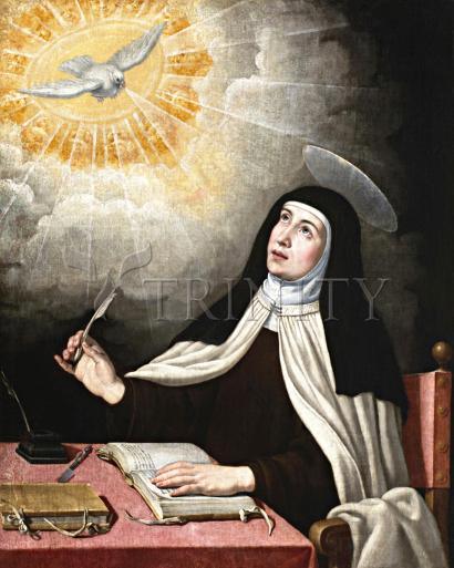 Wall Frame Gold, Matted - St. Teresa of Avila by Museum Art - Trinity Stores