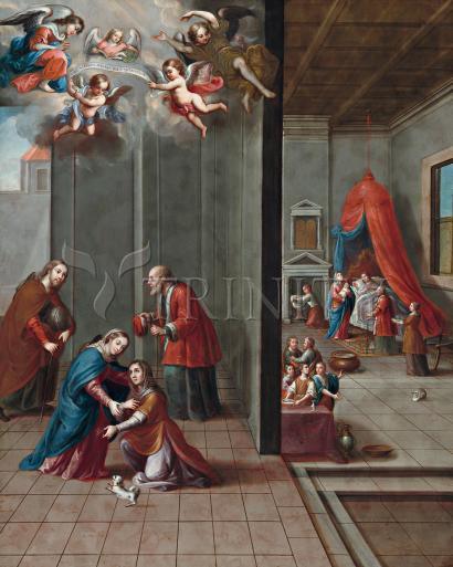Metal Print - Visitation and Birth of St. John the Baptist by Museum Art - Trinity Stores