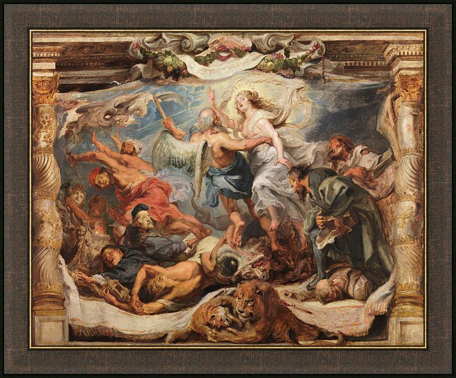 Wall Frame Espresso - Victory of Truth over Heresy by Museum Art - Trinity Stores